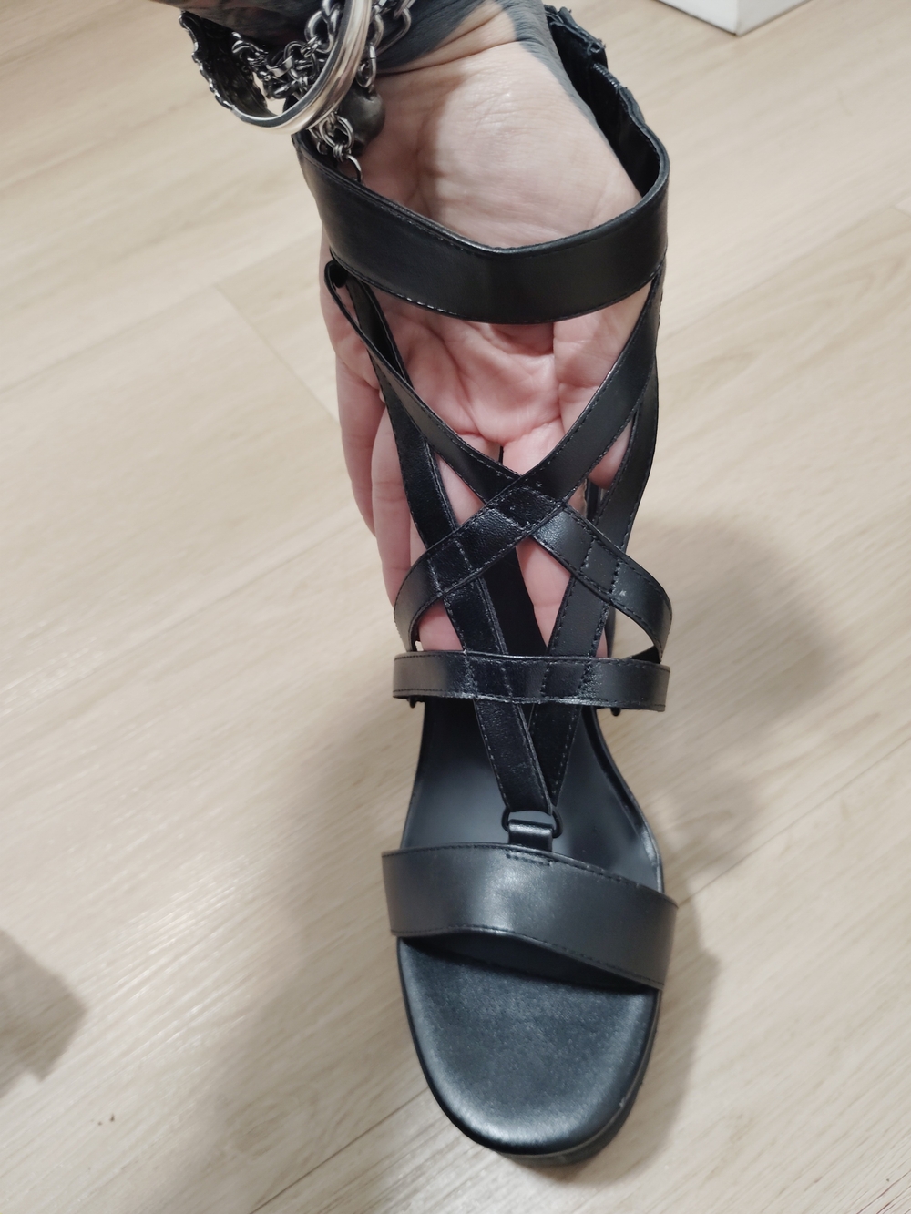 Widow pentagram Platform Sandals